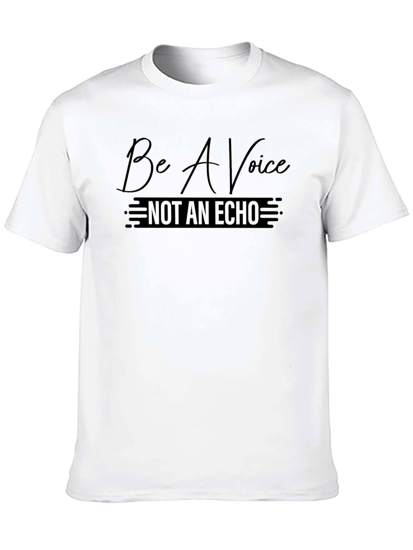 Be A Voice Graphic Black T-Shirt