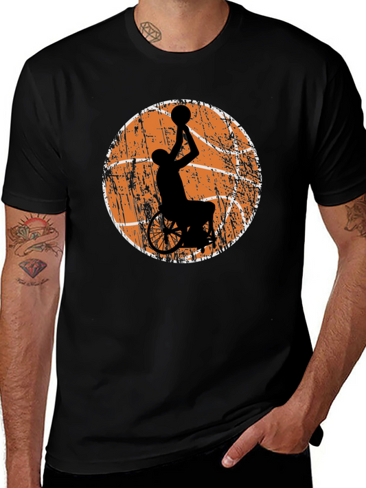 Wheelchair Basketball Graphic Tee - Black