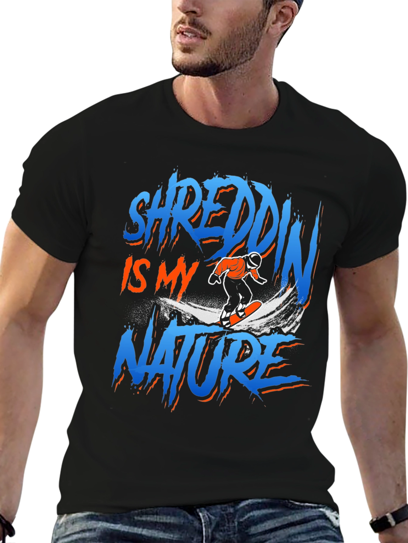Shreddin Is My Nature Graphic Tee
