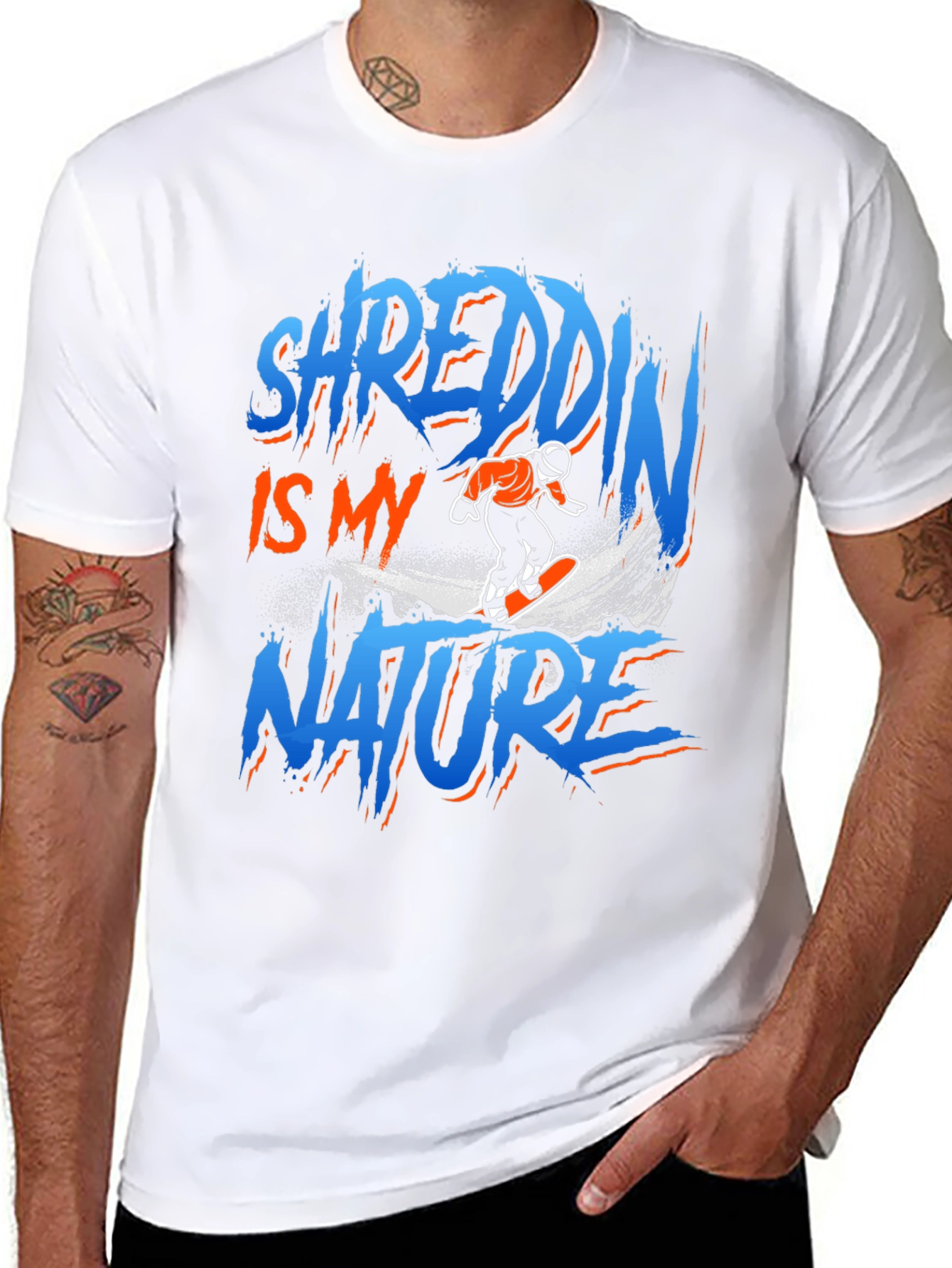 Shreddin Is My Nature Graphic Tee