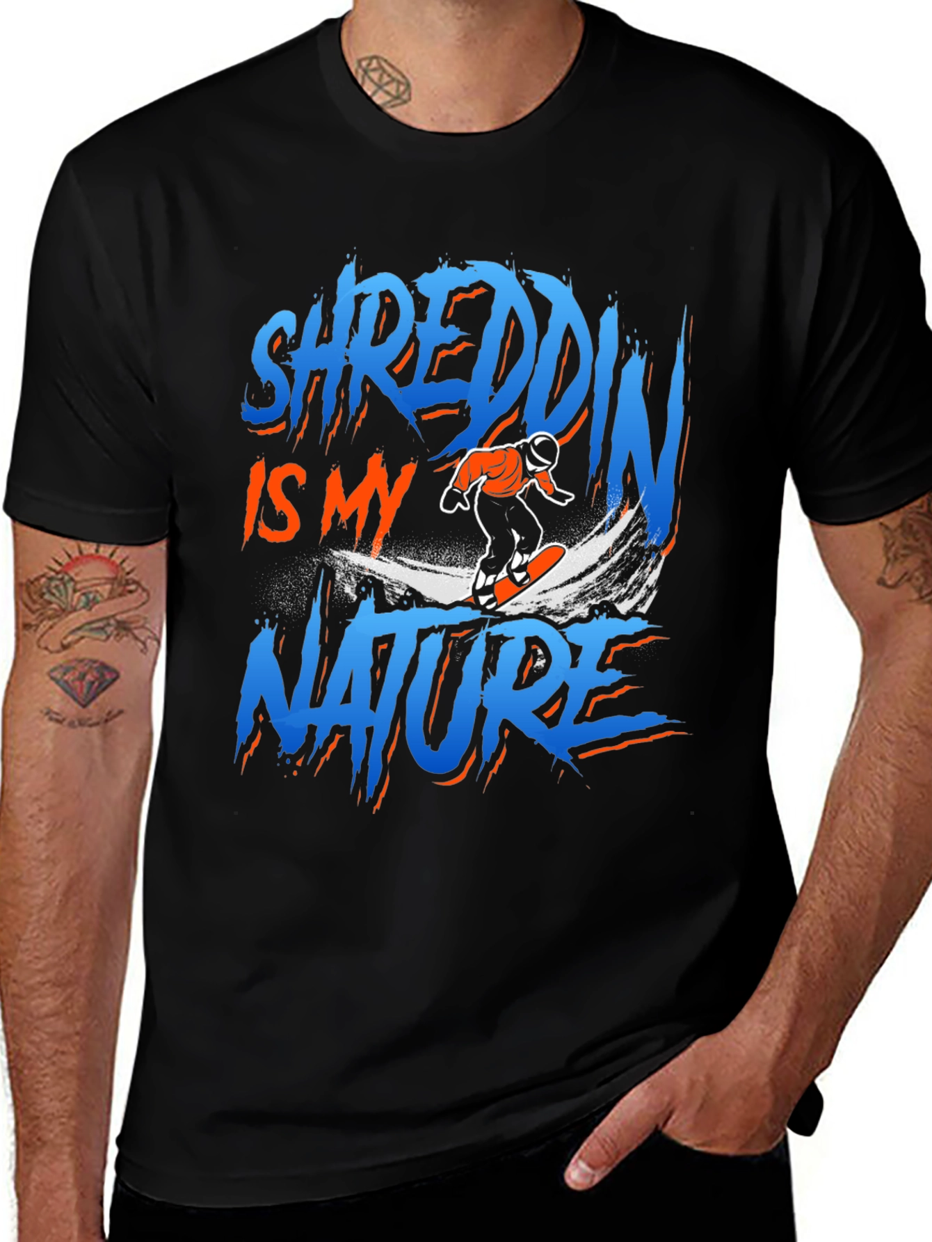 Shreddin Is My Nature Graphic Tee