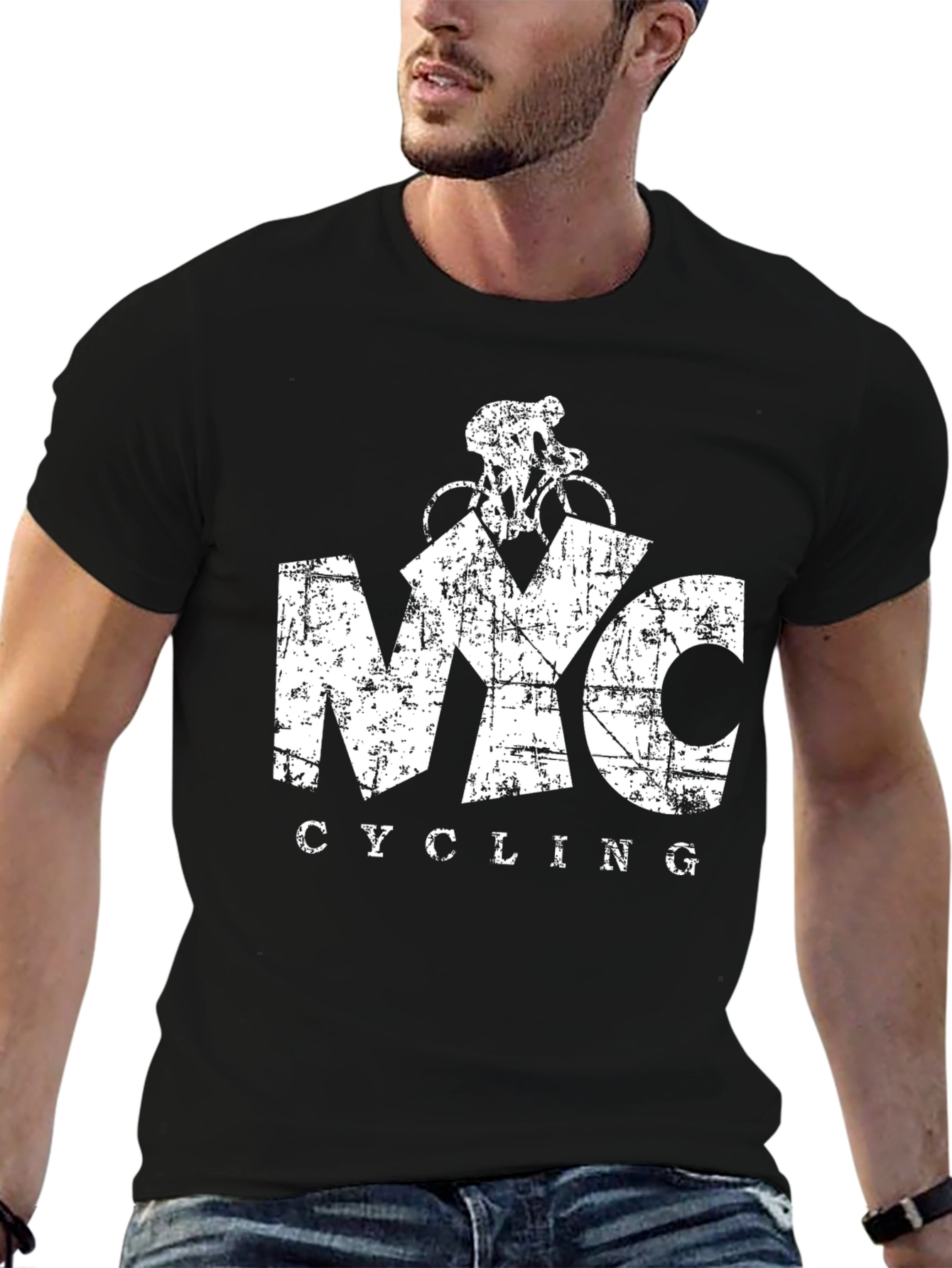 NYC Cycling Black T-Shirt