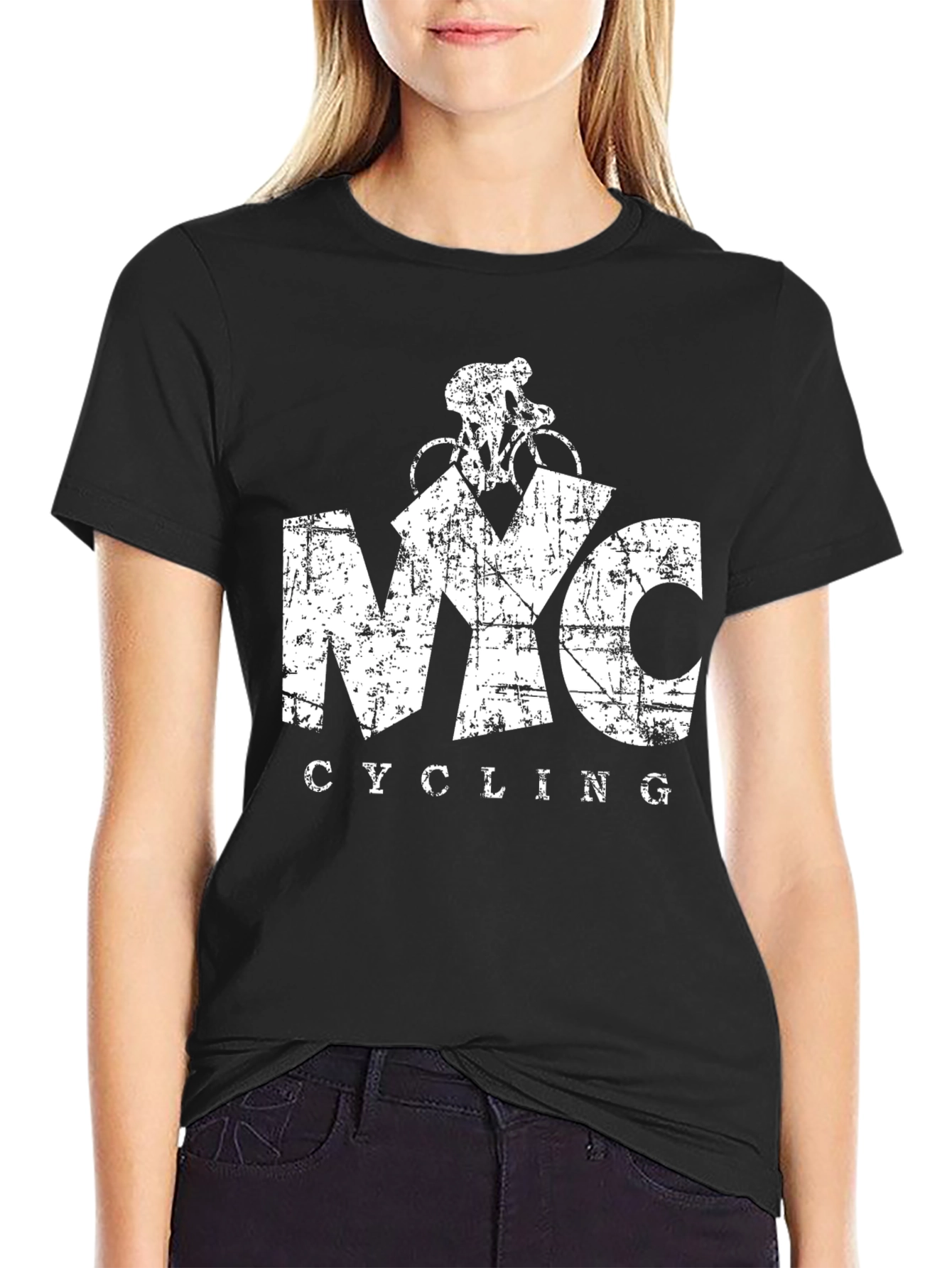 NYC Cycling Black T-Shirt