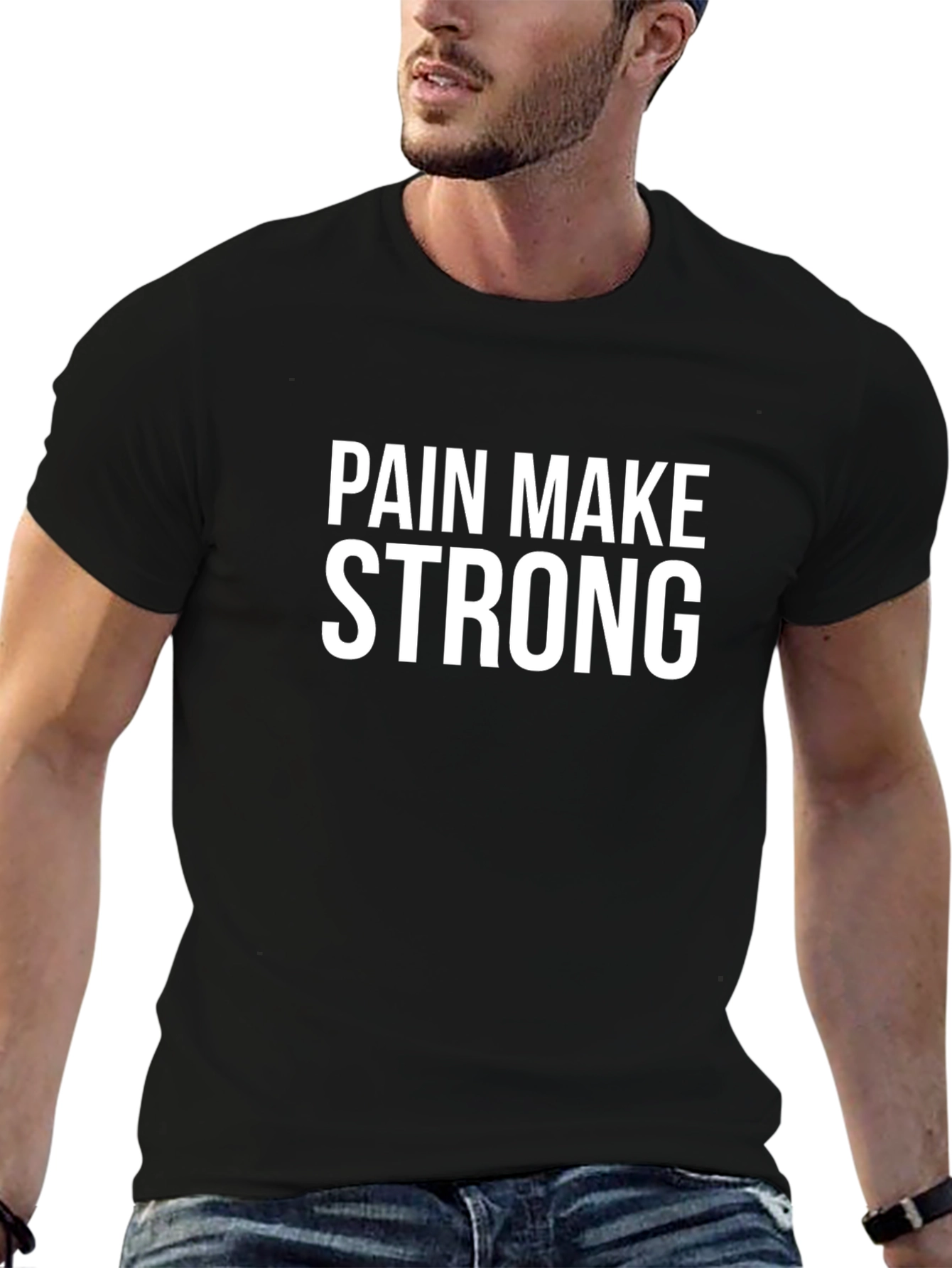 Pain Make Strong Black T-Shirt