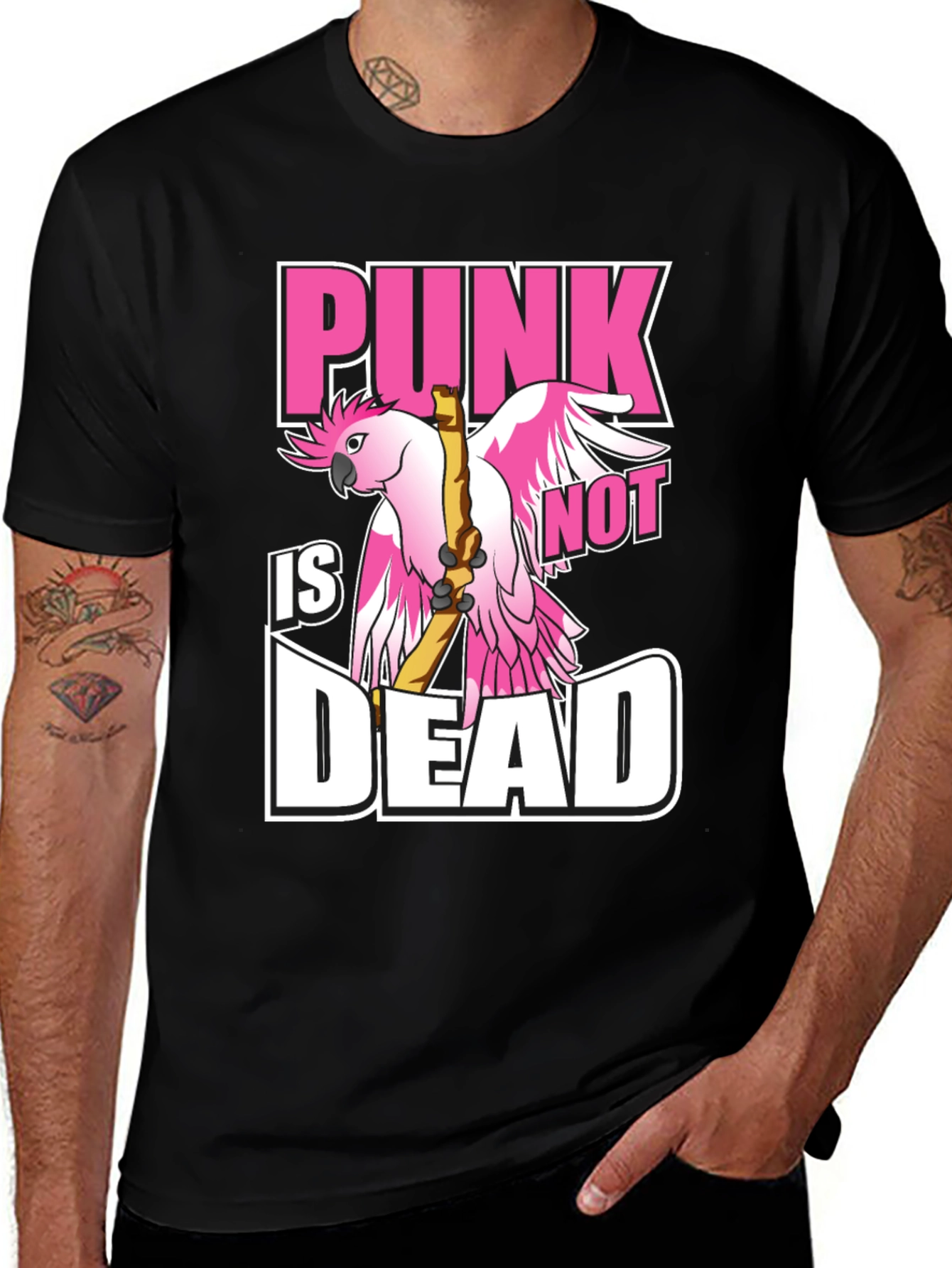 Punk Not Dead T-Shirt - Bird Design