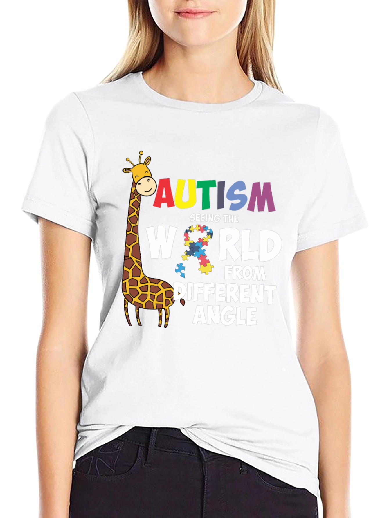 Autism Awareness Giraffe T-Shirt