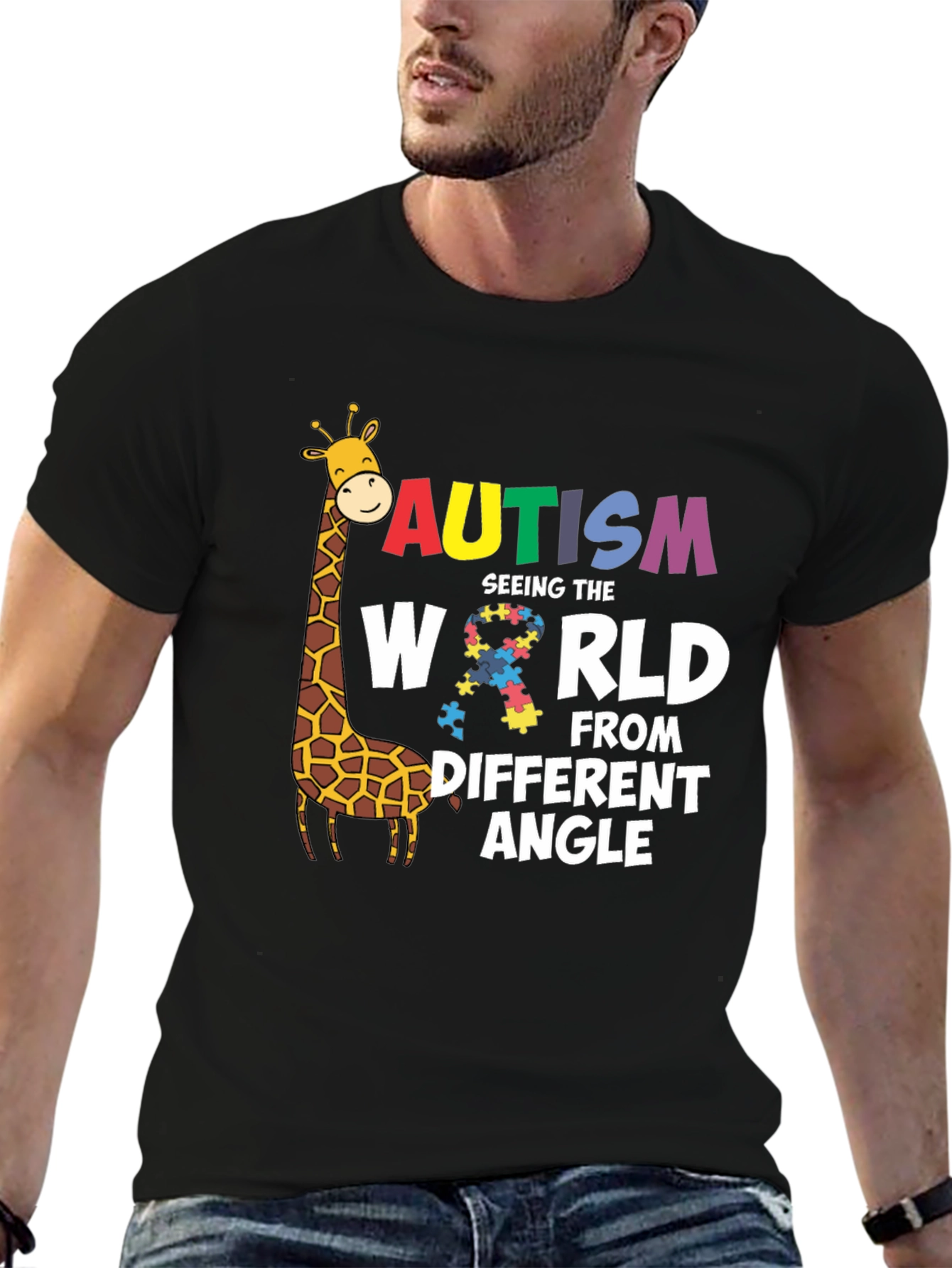 Autism Awareness Giraffe T-Shirt