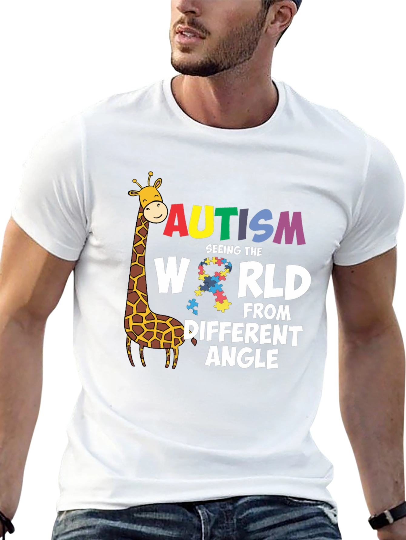 Autism Awareness Giraffe T-Shirt