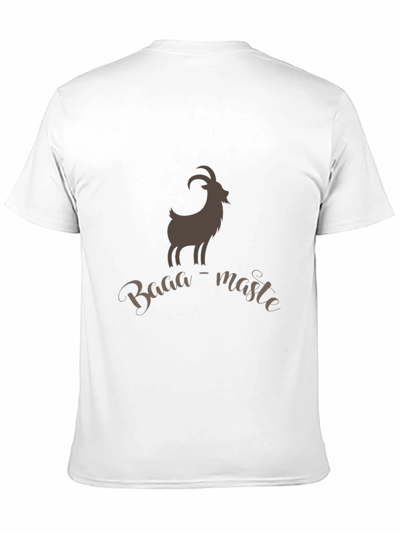 Baaa-maste Goat Tee - Soft Black Cotton T-Shirt