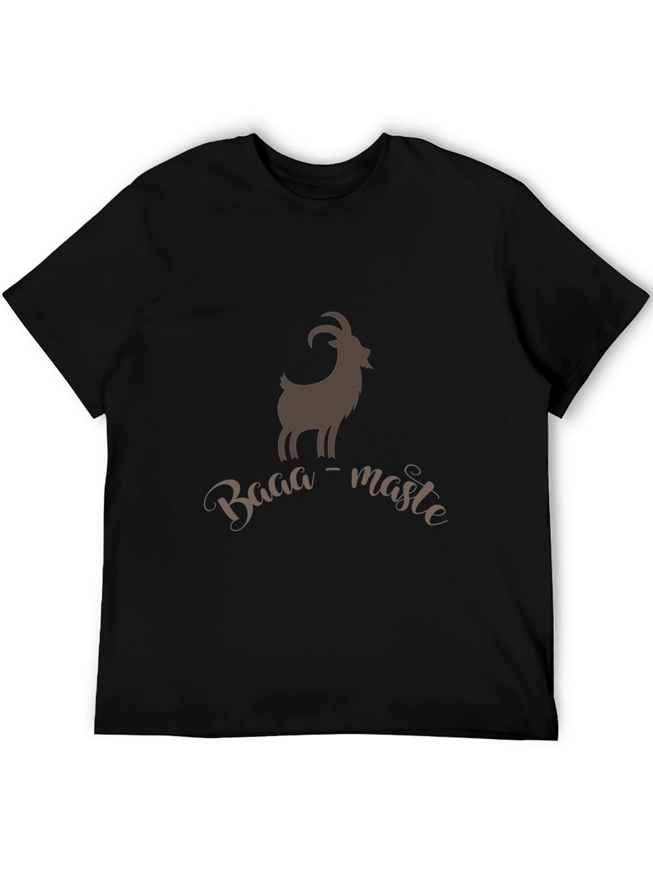 Baaa-maste Goat Tee - Soft Black Cotton T-Shirt