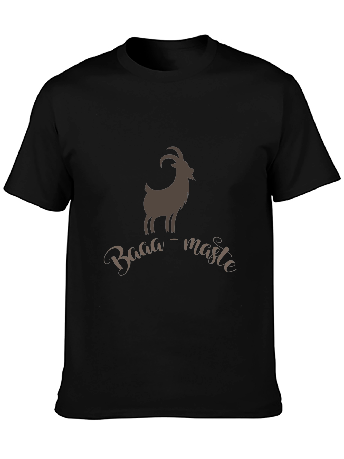 Baaa-maste Goat Tee - Soft Black Cotton T-Shirt