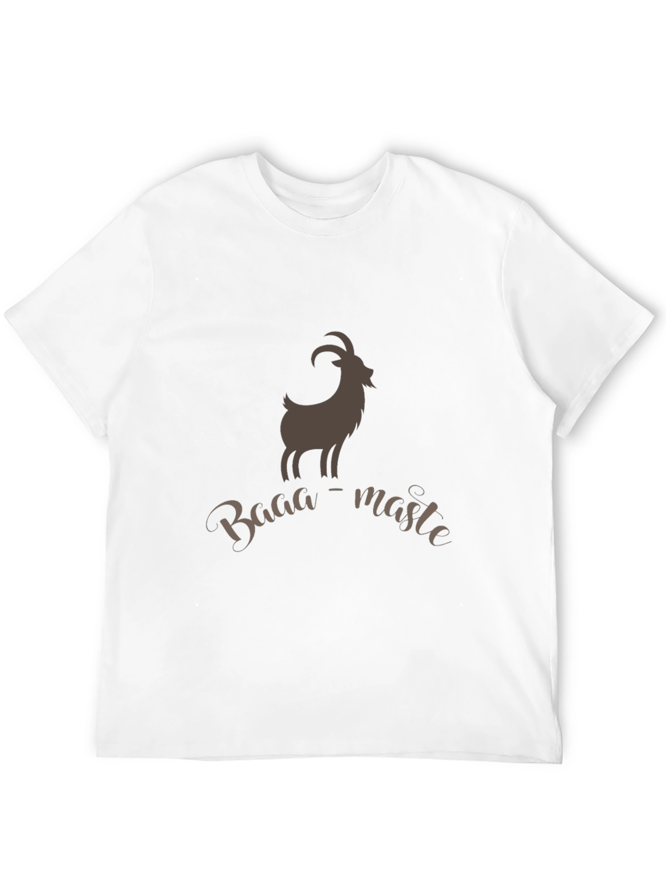 Baaa-maste Goat Tee - Soft Black Cotton T-Shirt