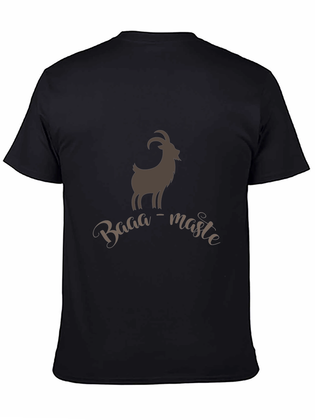 Baaa-maste Goat Tee - Soft Black Cotton T-Shirt