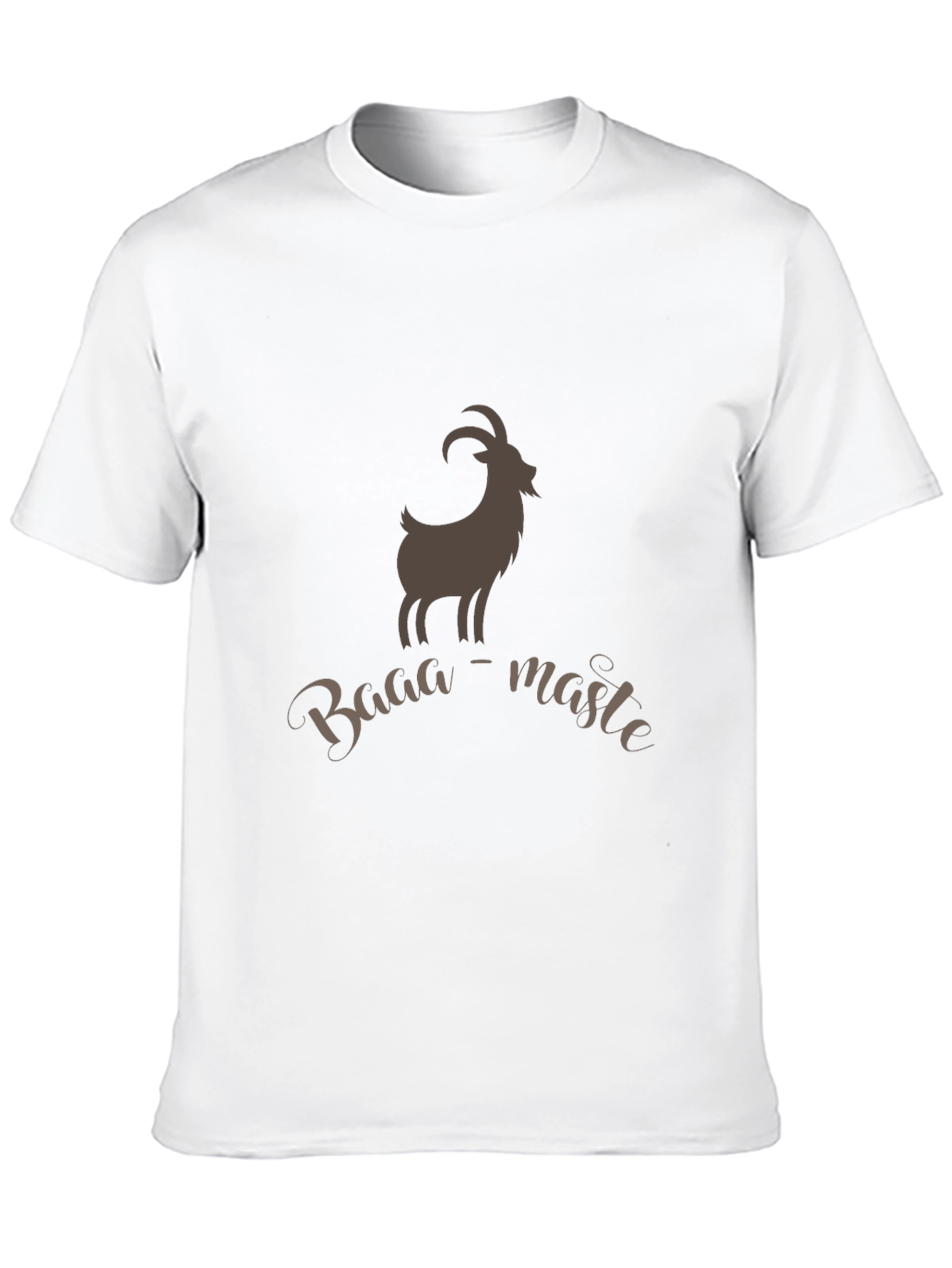 Baaa-maste Goat Tee - Soft Black Cotton T-Shirt