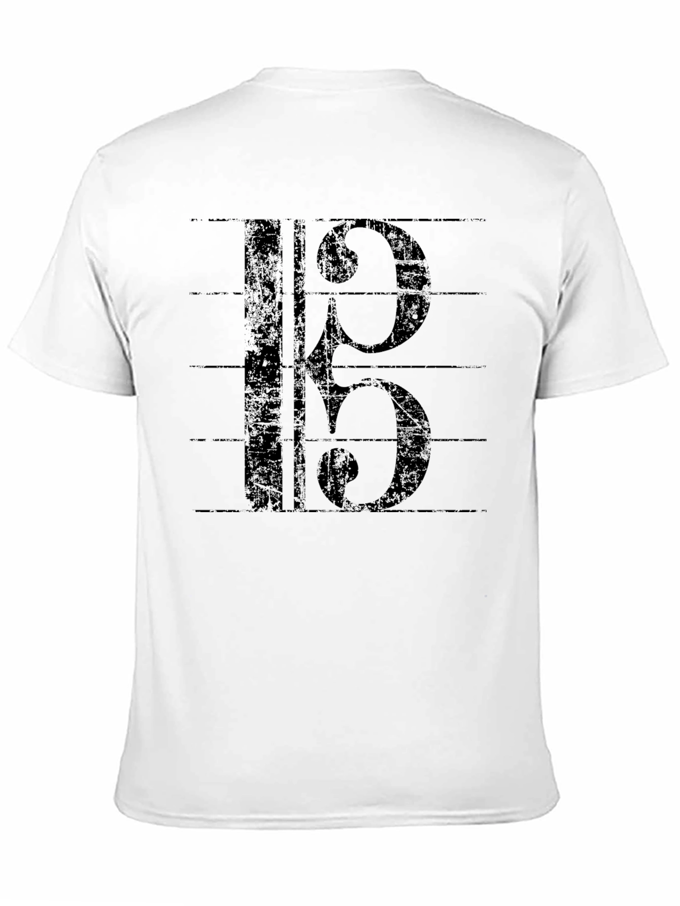 Bass Clef Music T-Shirt - Black Graphic Tee