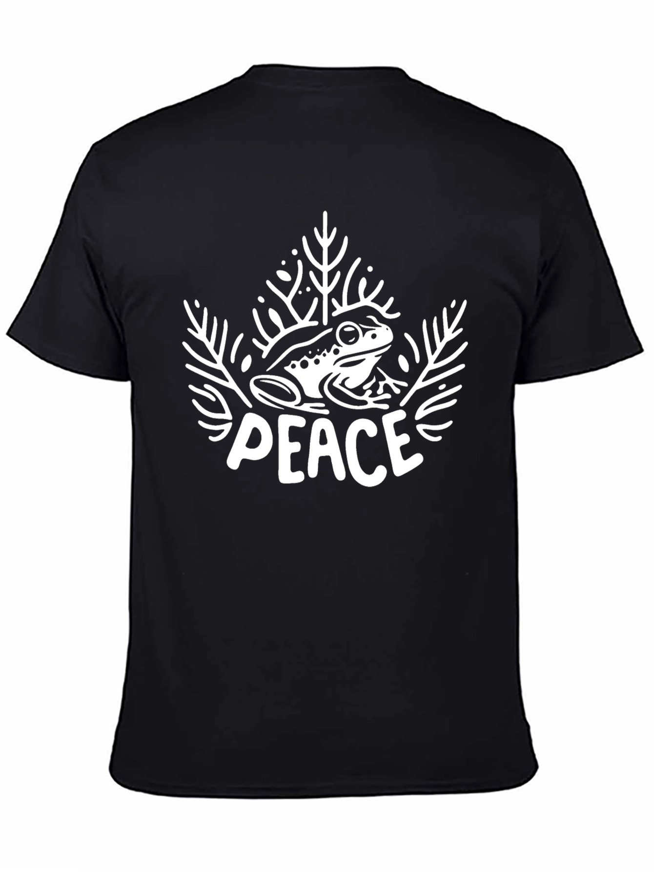 Peace Frog Graphic T-Shirt - Black