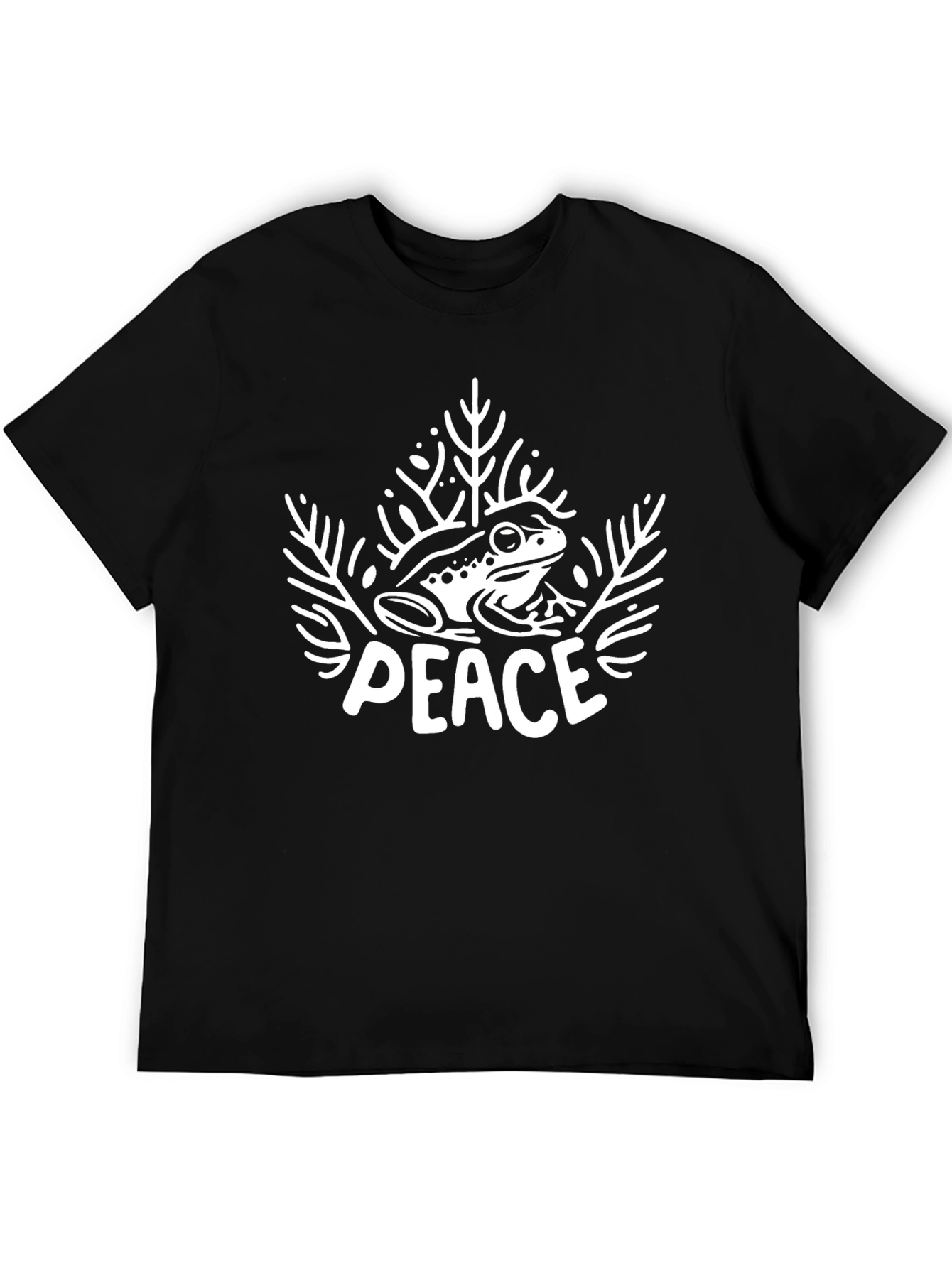 Peace Frog Graphic T-Shirt - Black