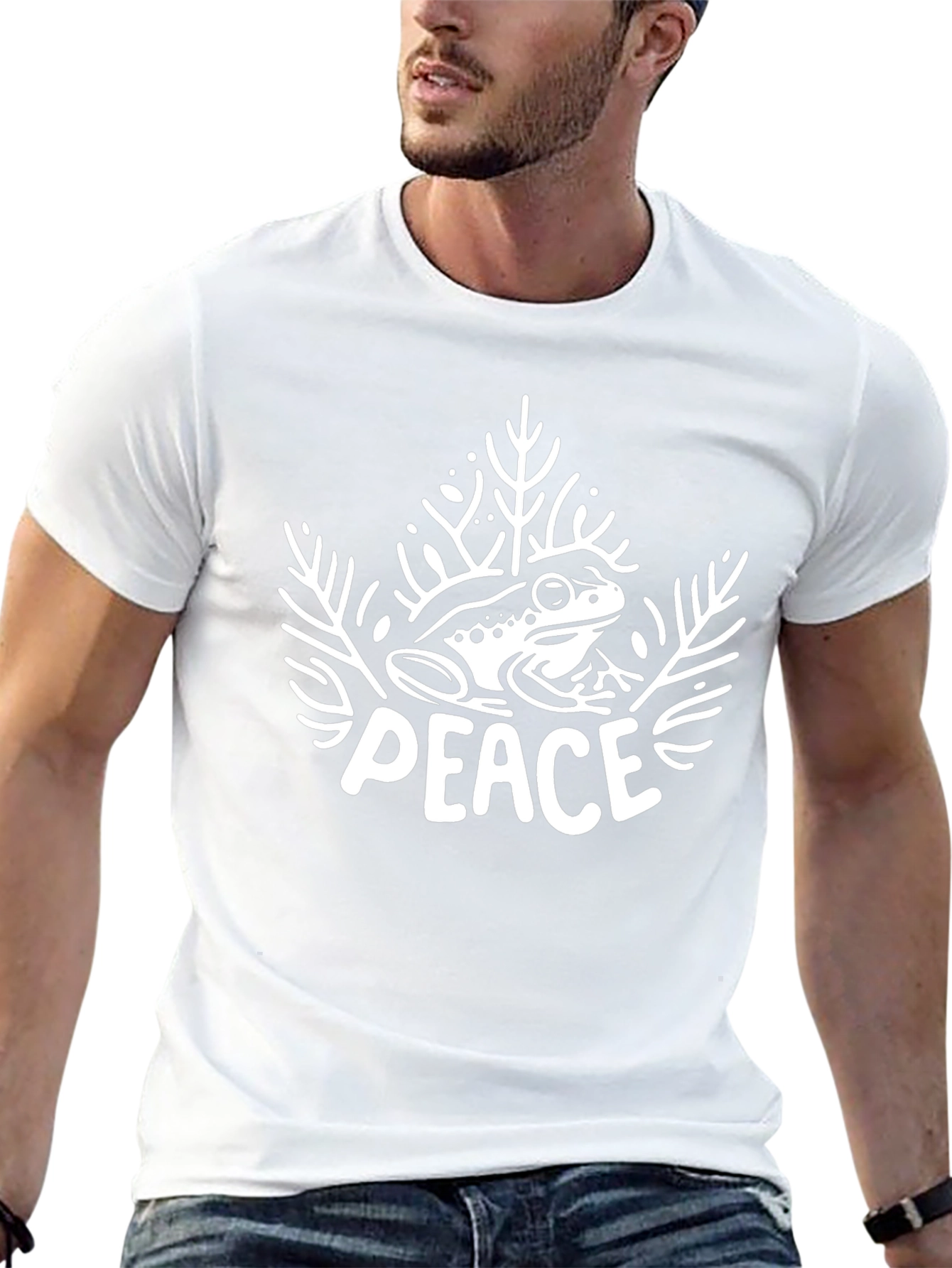 Peace Frog Graphic T-Shirt - Black