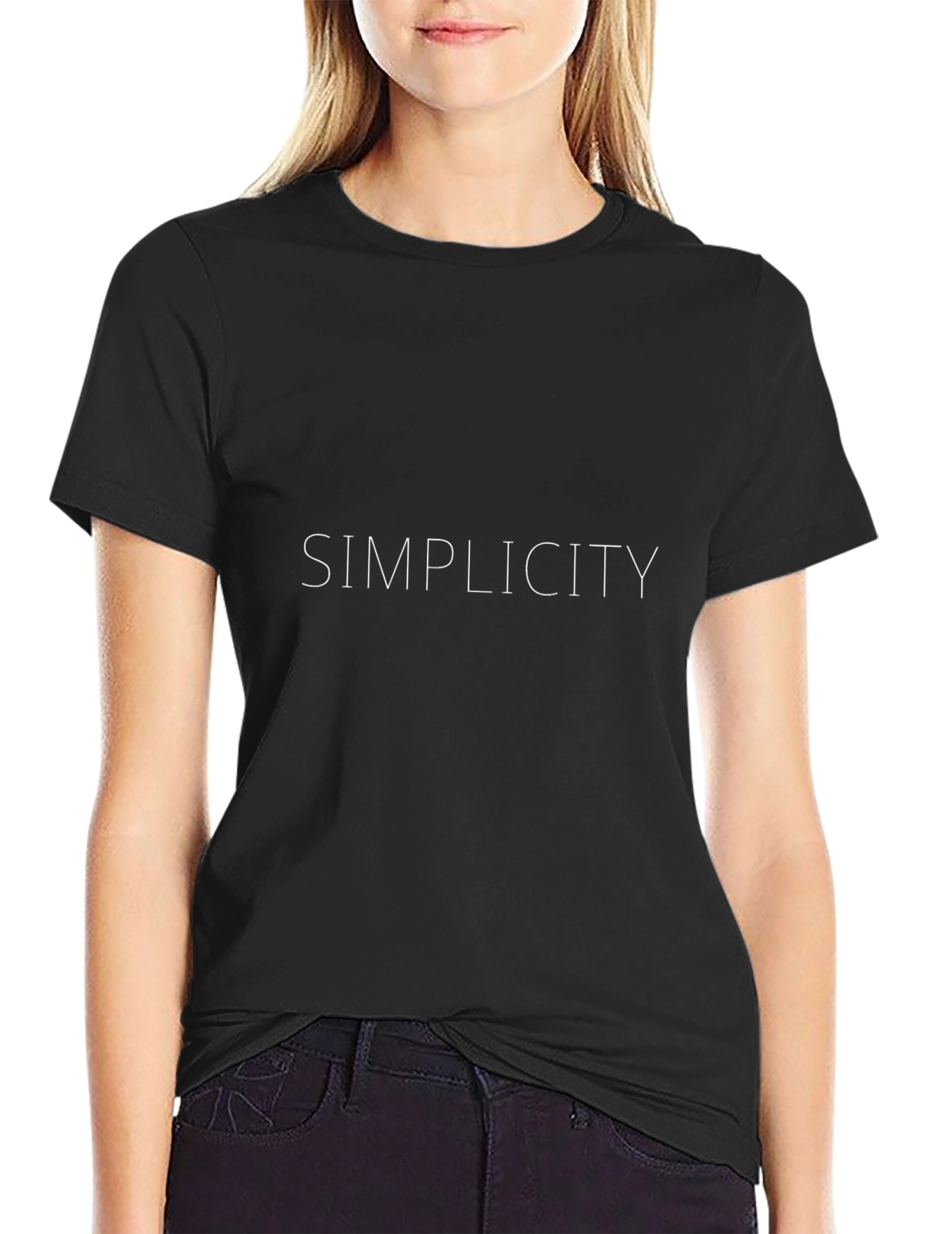 Simplicity Black Graphic Tee