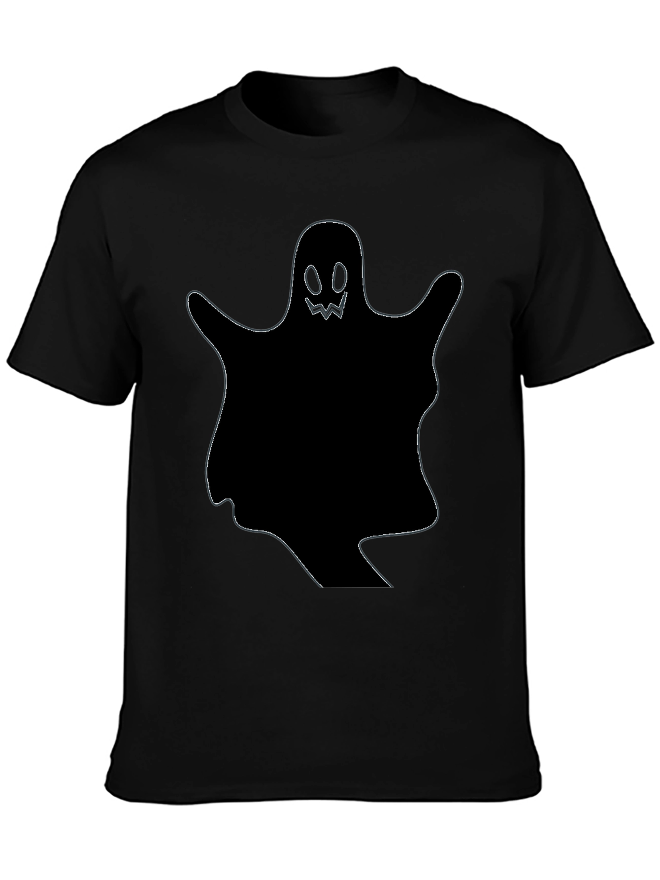 Spooky Ghost Graphic Tee - Halloween Shirt