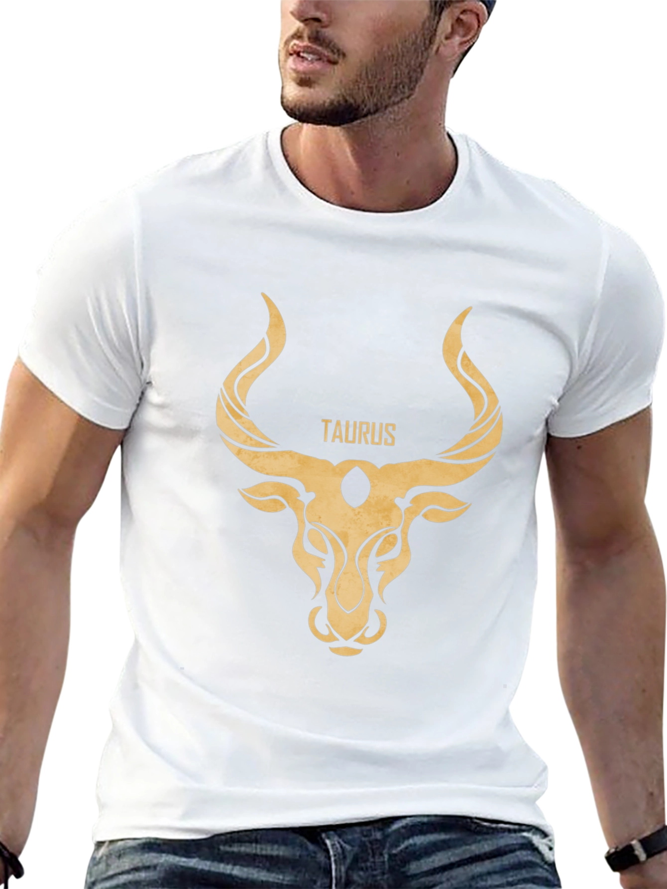 Taurus Zodiac Graphic Tee - Black Cotton Comfort