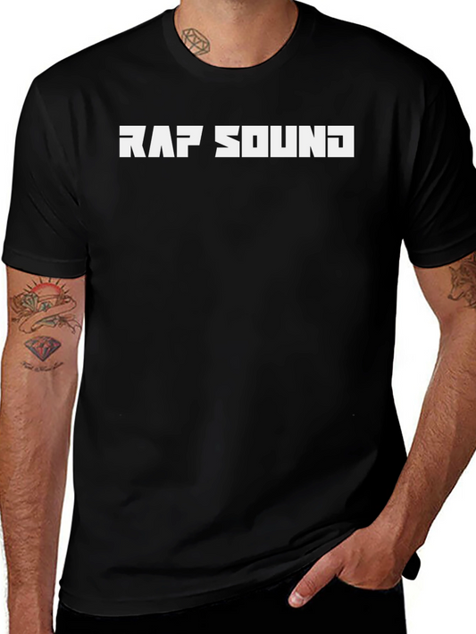 Rap Sound Graphic Tee - Stylish Black T-Shirt