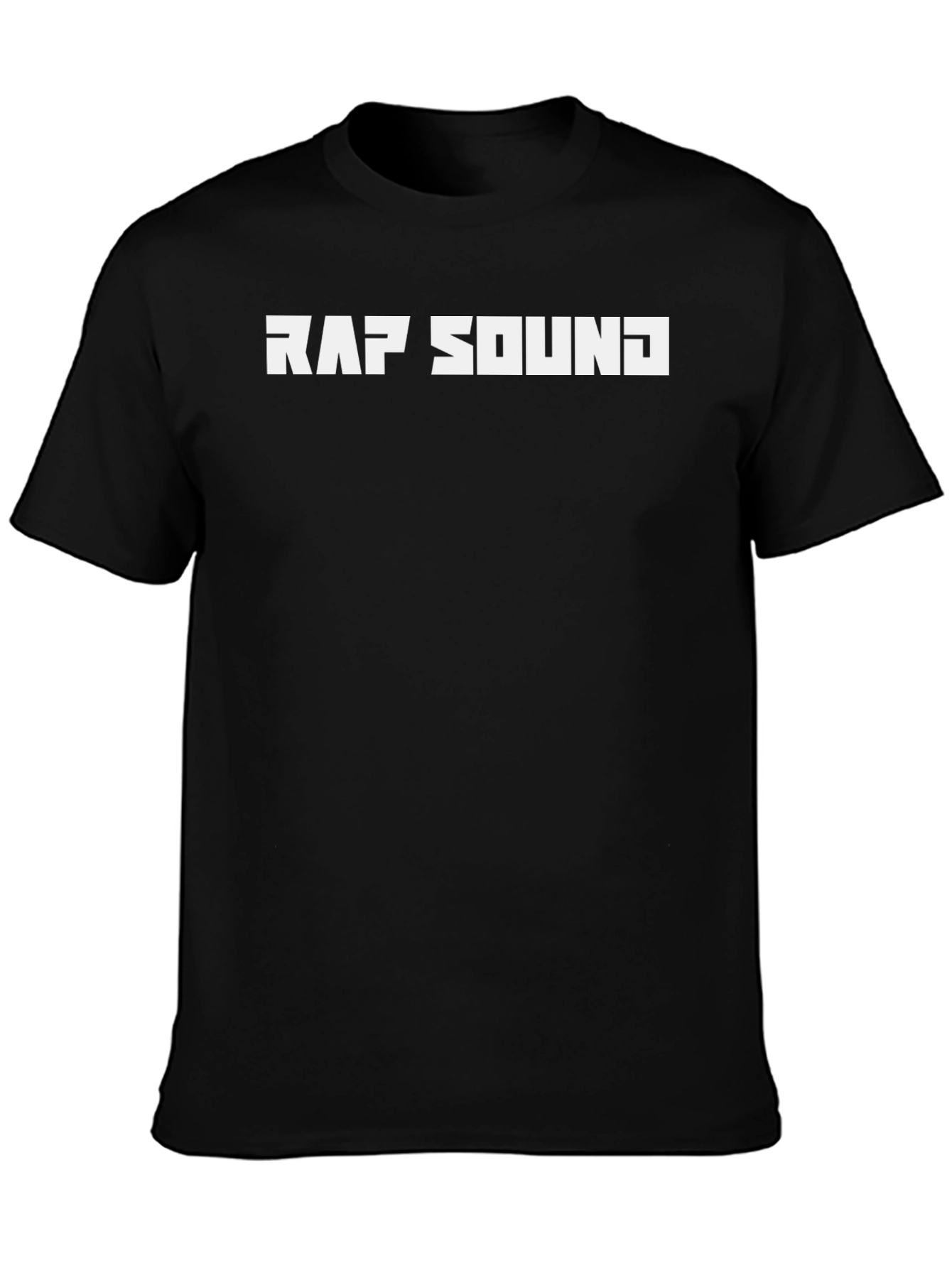 Rap Sound Graphic Tee - Stylish Black T-Shirt