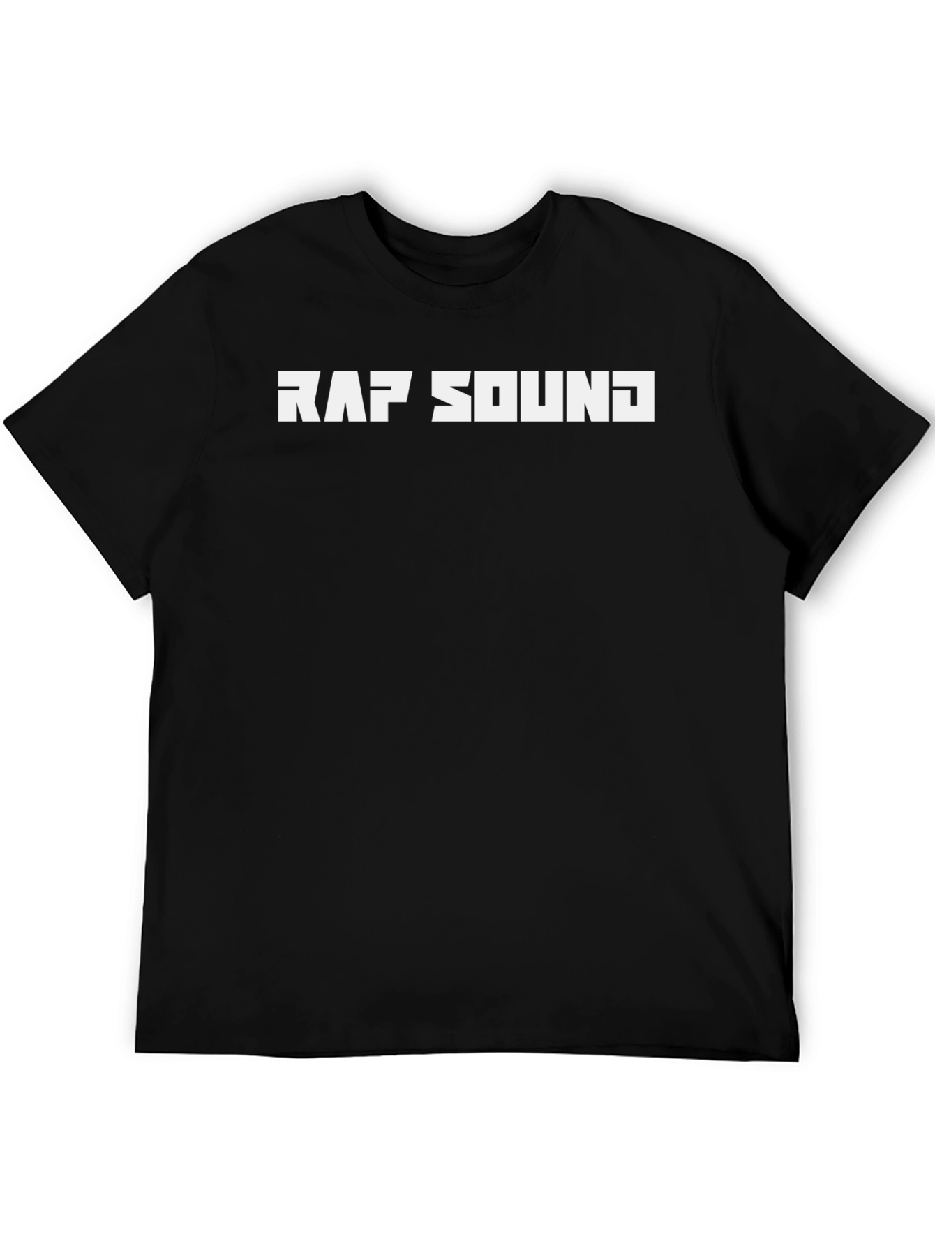 Rap Sound Graphic Tee - Stylish Black T-Shirt