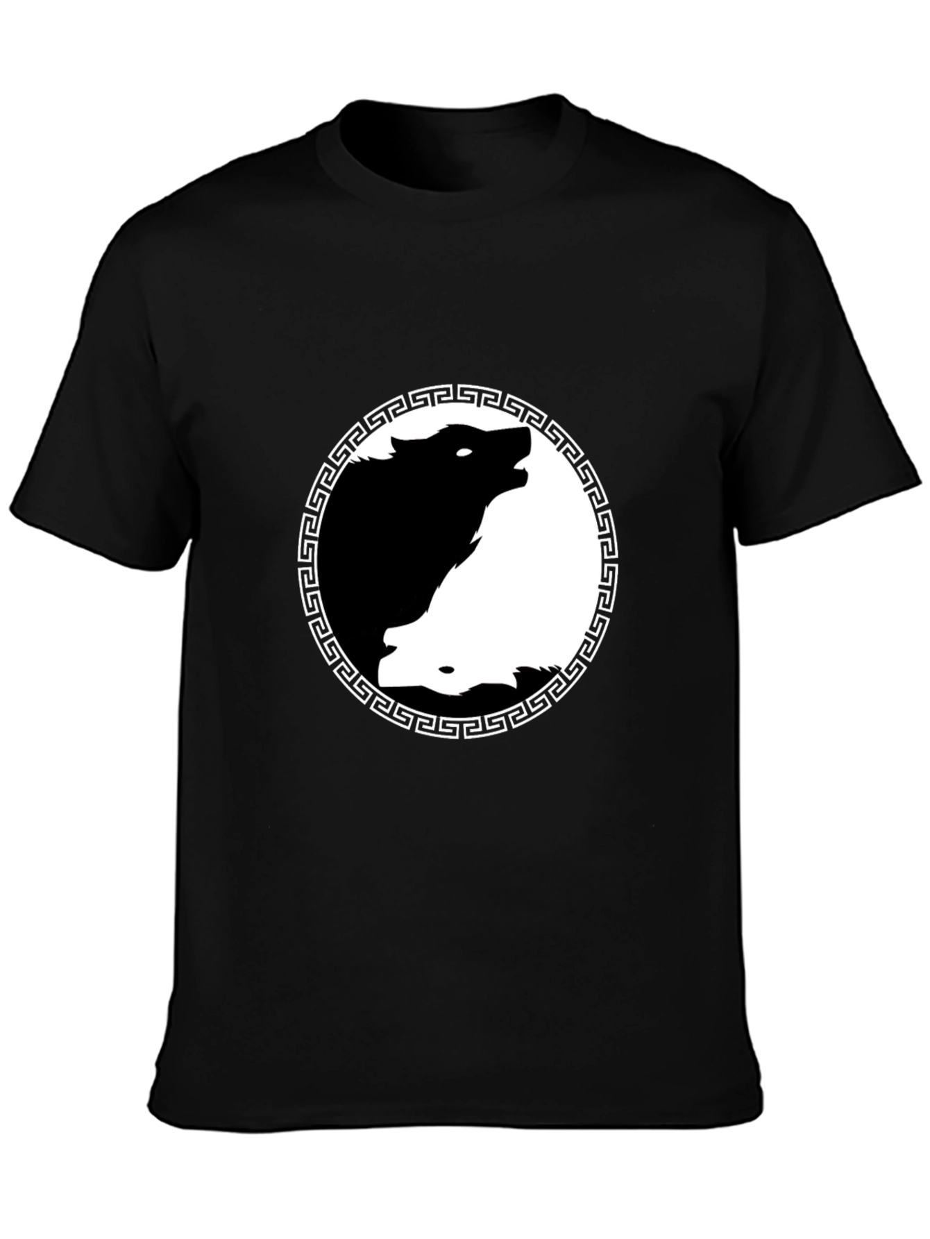 Yin Yang Wolf Graphic Tee