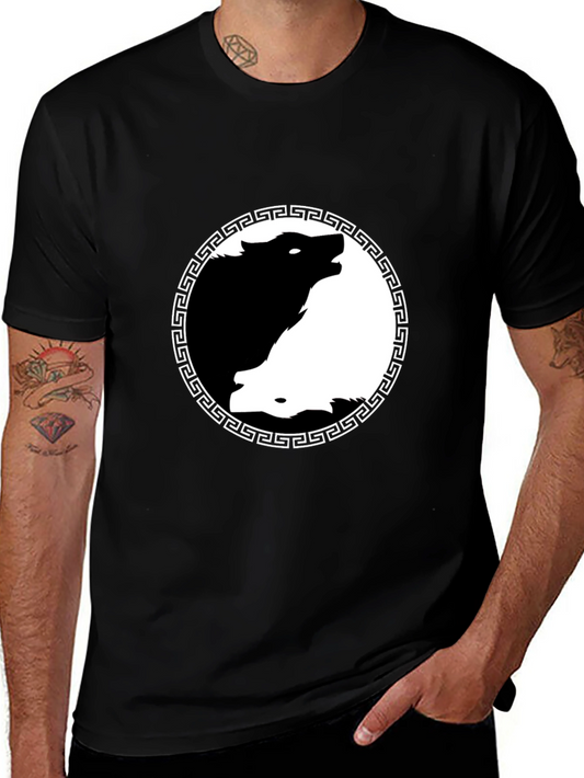 Yin Yang Wolf Graphic Tee