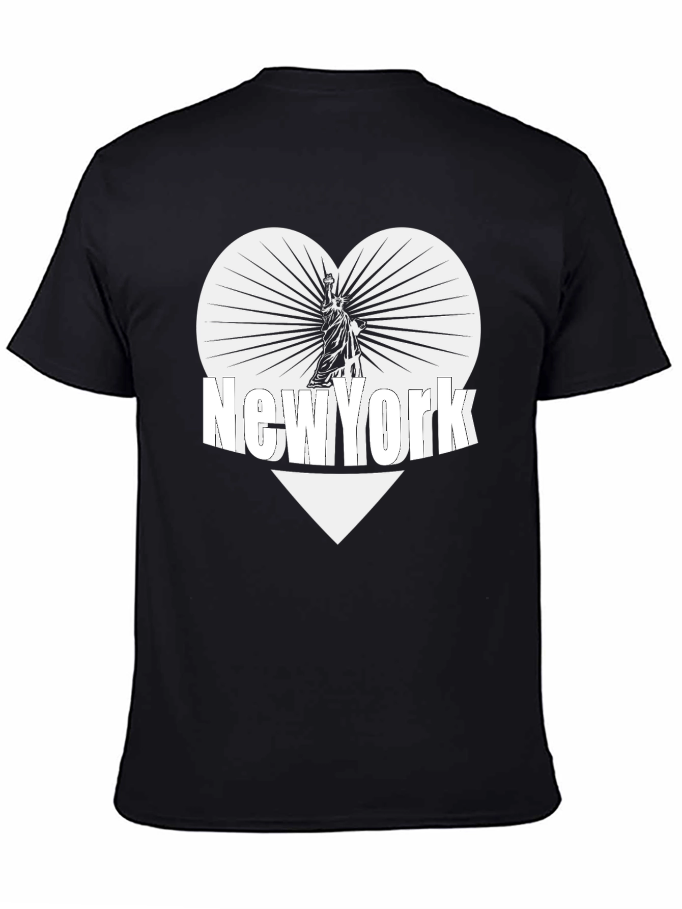 New York Statue of Liberty Heart Graphic Tee