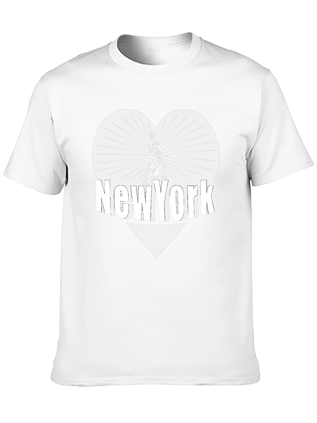 New York Statue of Liberty Heart Graphic Tee