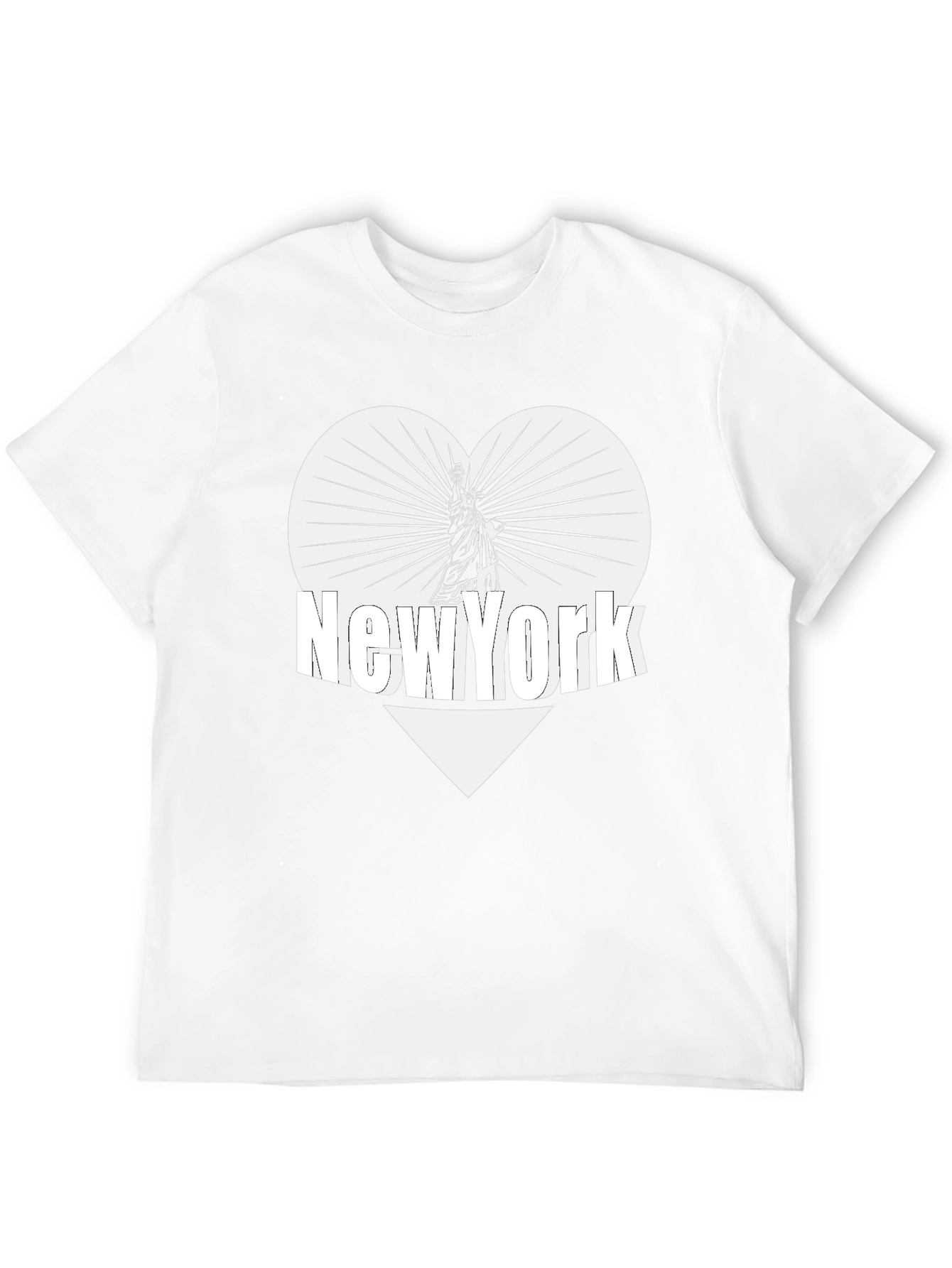 New York Statue of Liberty Heart Graphic Tee