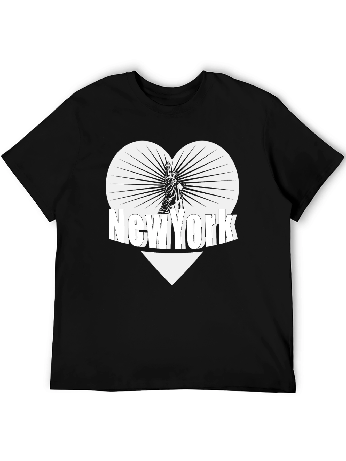New York Statue of Liberty Heart Graphic Tee