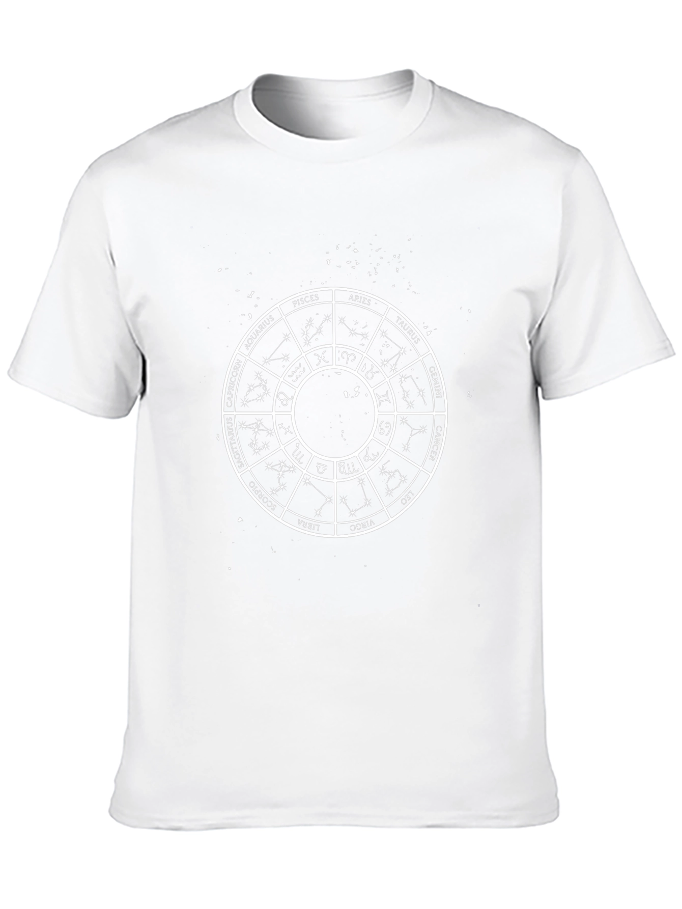 Zodiac Wheel Graphic Tee - Astrology Shirt
