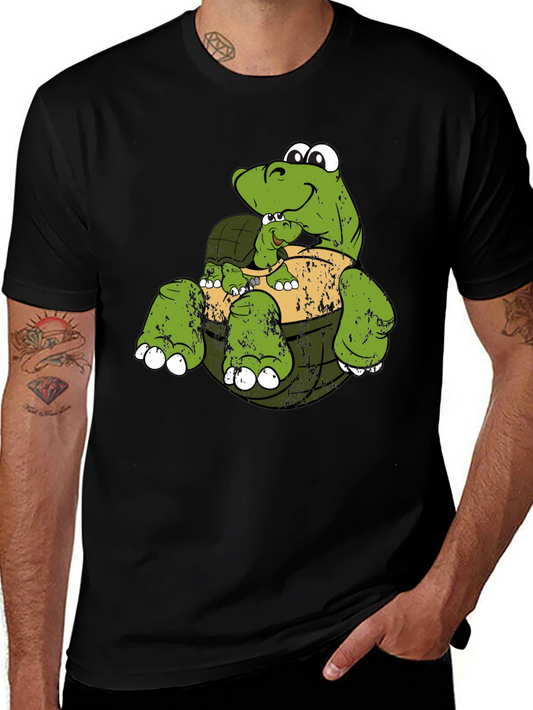 Turtle & Baby Graphic T-Shirt