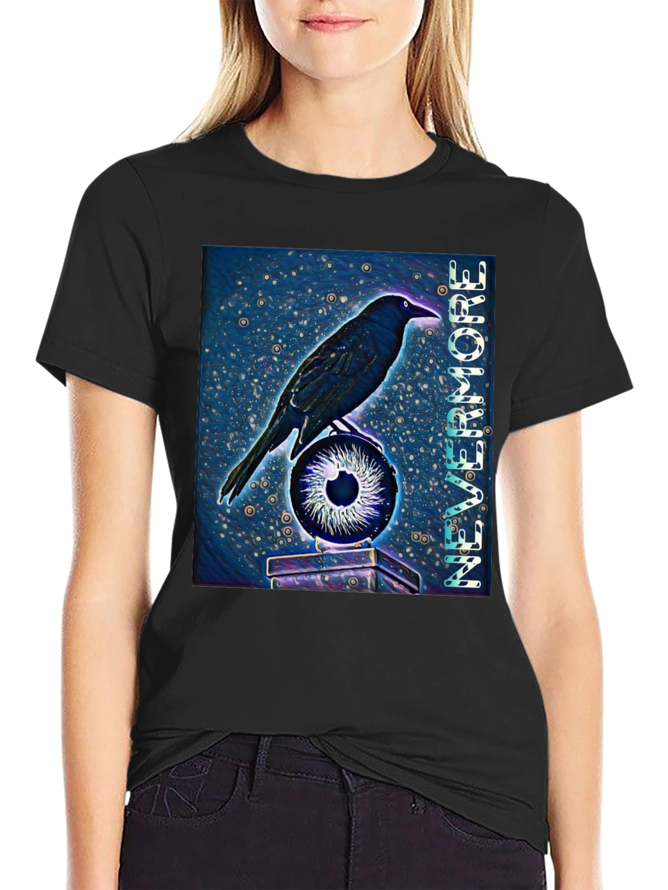 Raven & Eye T-Shirt - Nevermore Gothic Tee