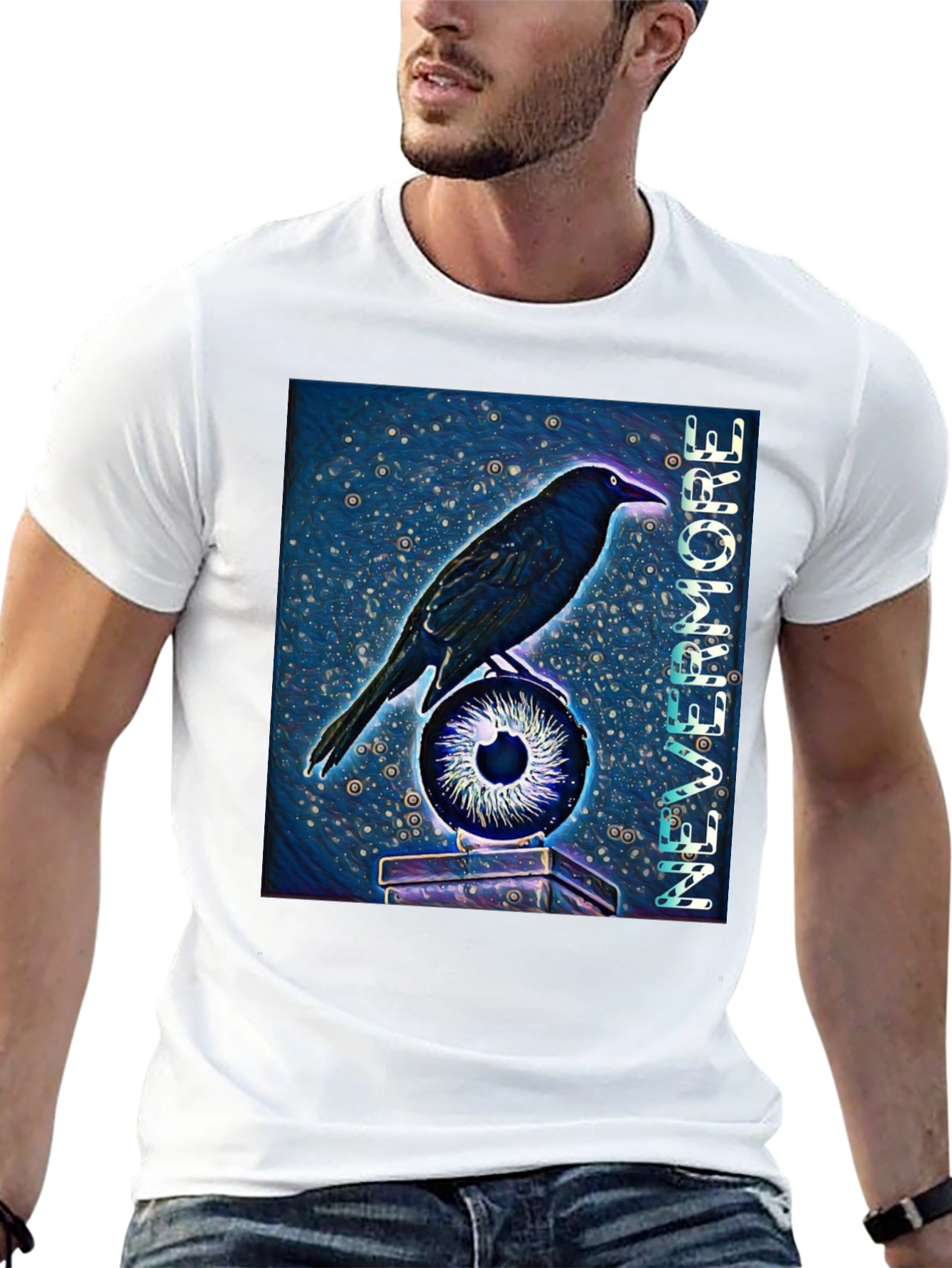 Raven & Eye T-Shirt - Nevermore Gothic Tee
