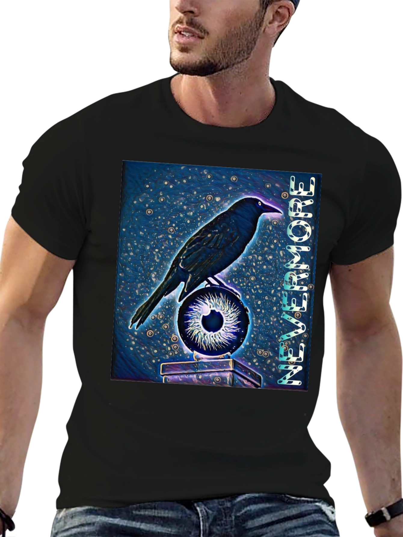 Raven & Eye T-Shirt - Nevermore Gothic Tee