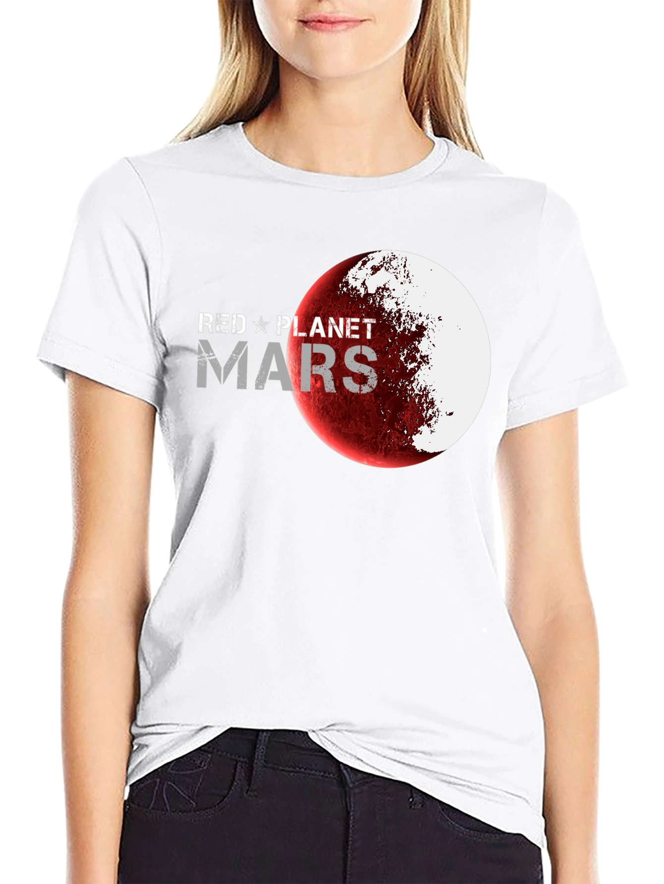 Red Planet Mars Graphic T-Shirt
