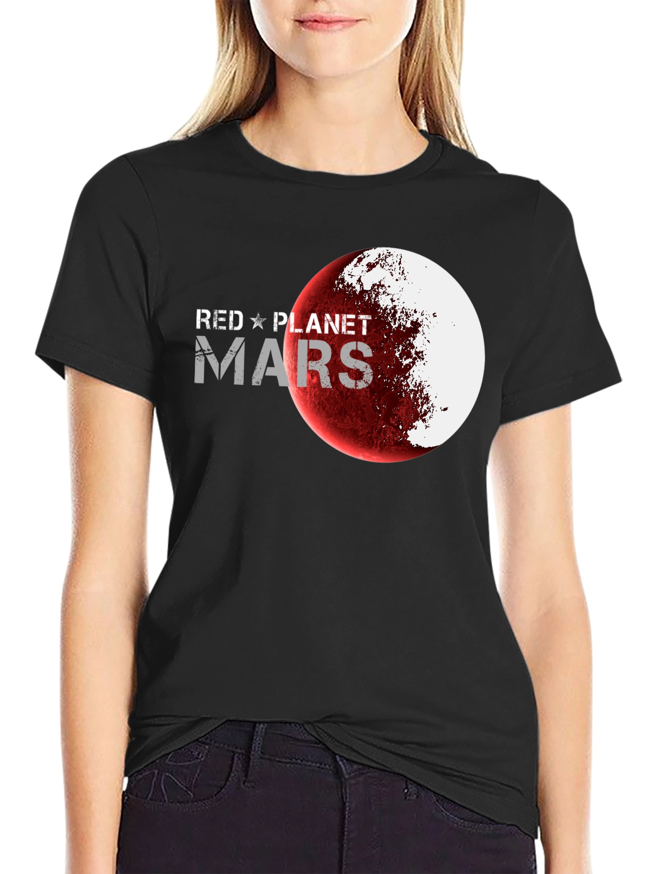 Red Planet Mars Graphic T-Shirt
