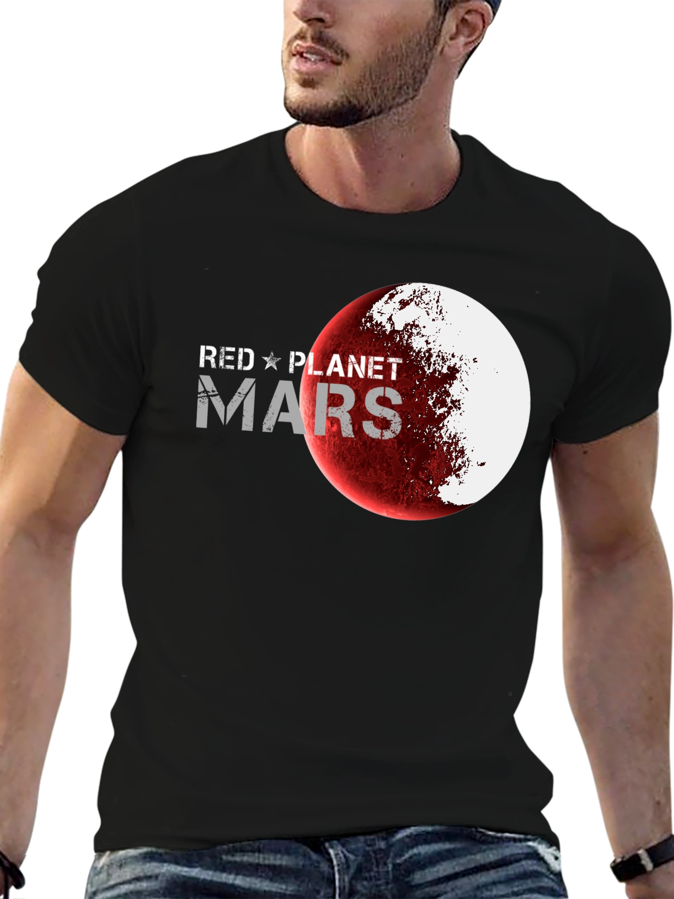 Red Planet Mars Graphic T-Shirt