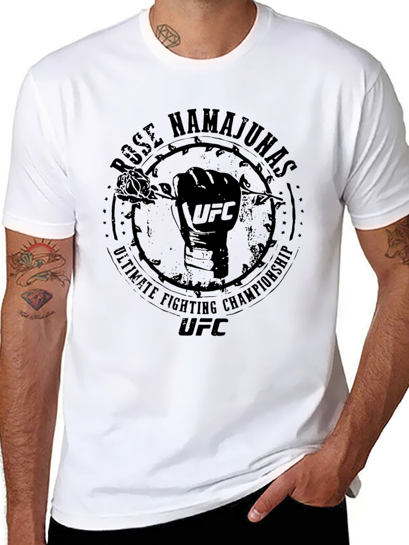 Rose Namajunas UFC Black T-Shirt
