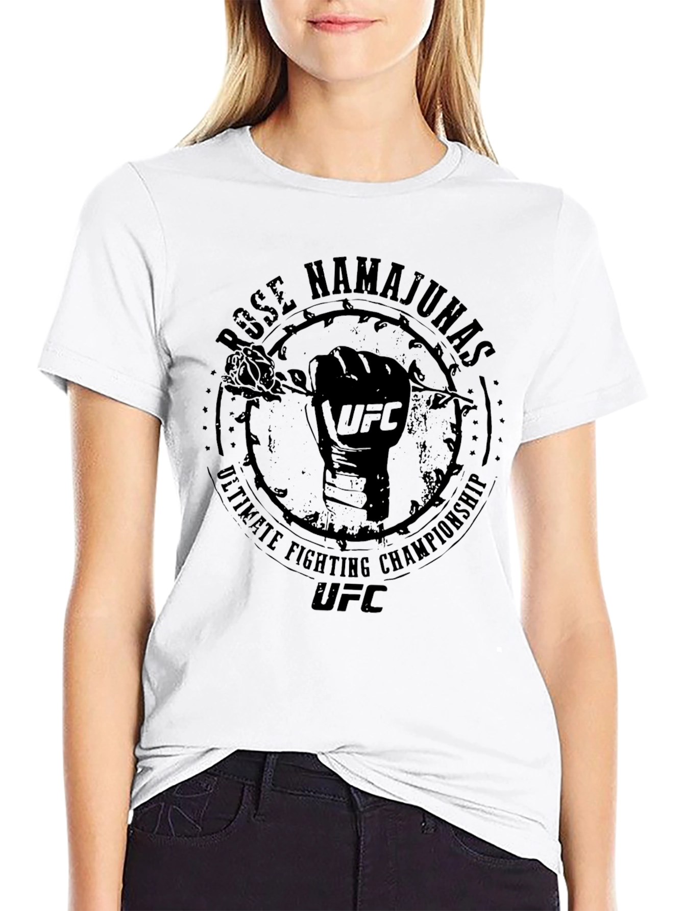 Rose Namajunas UFC Black T-Shirt