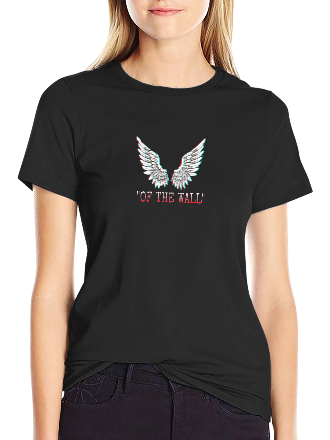 Of The Wall Wings Graphic Tee - Black