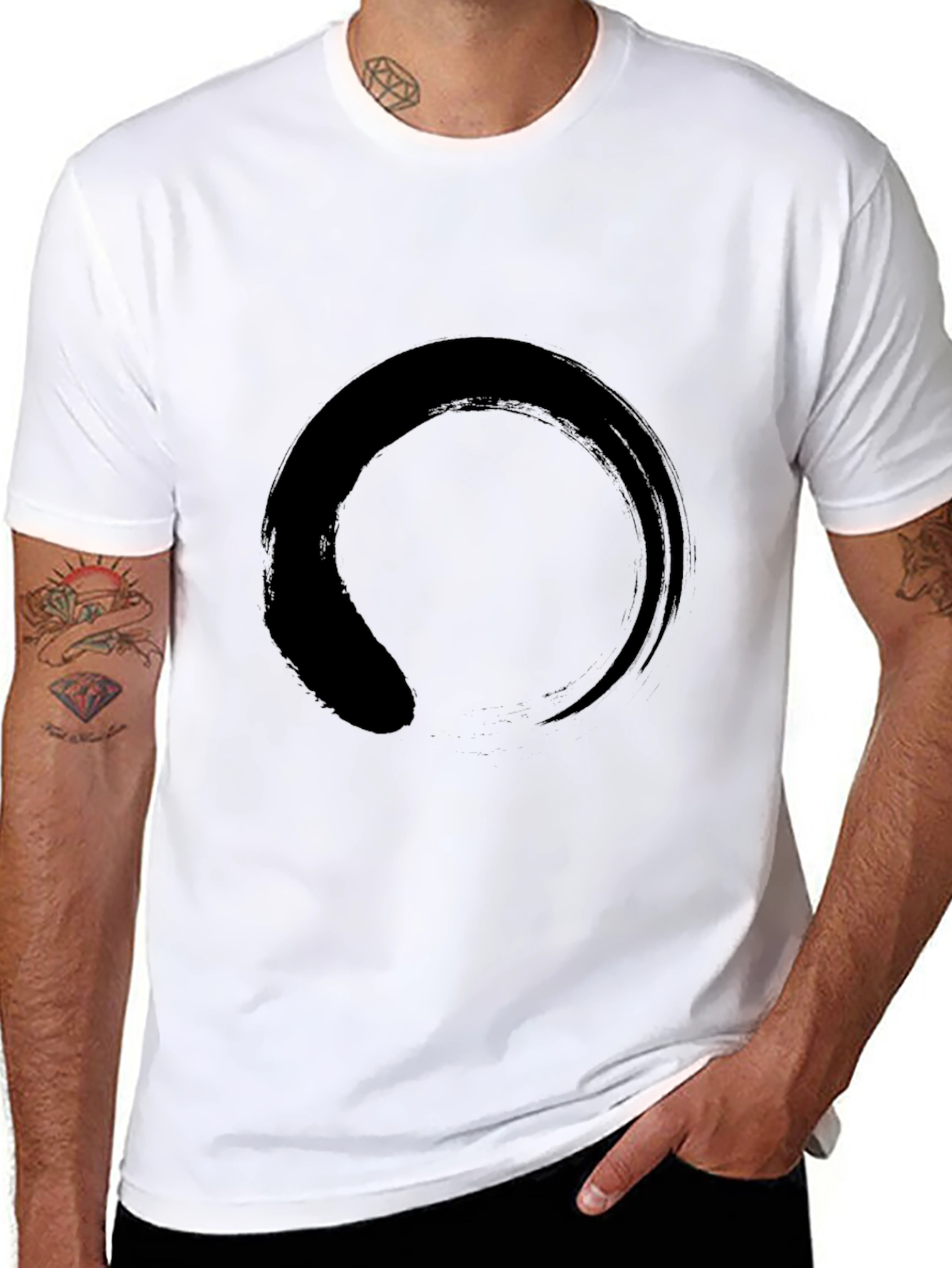 Zen Circle Graphic T-Shirt - Menswear
