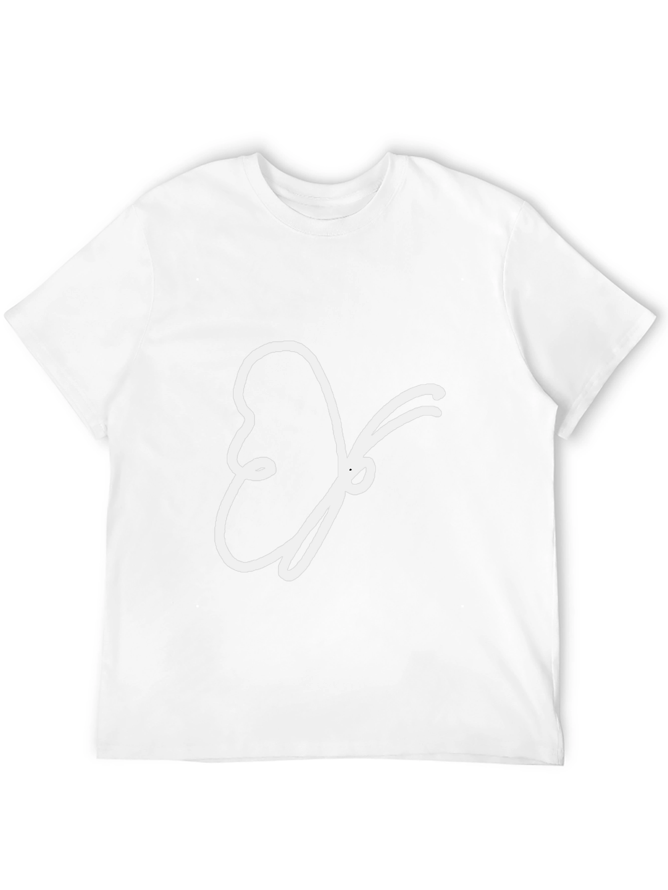 Abstract Butterfly Graphic Tee - Black
