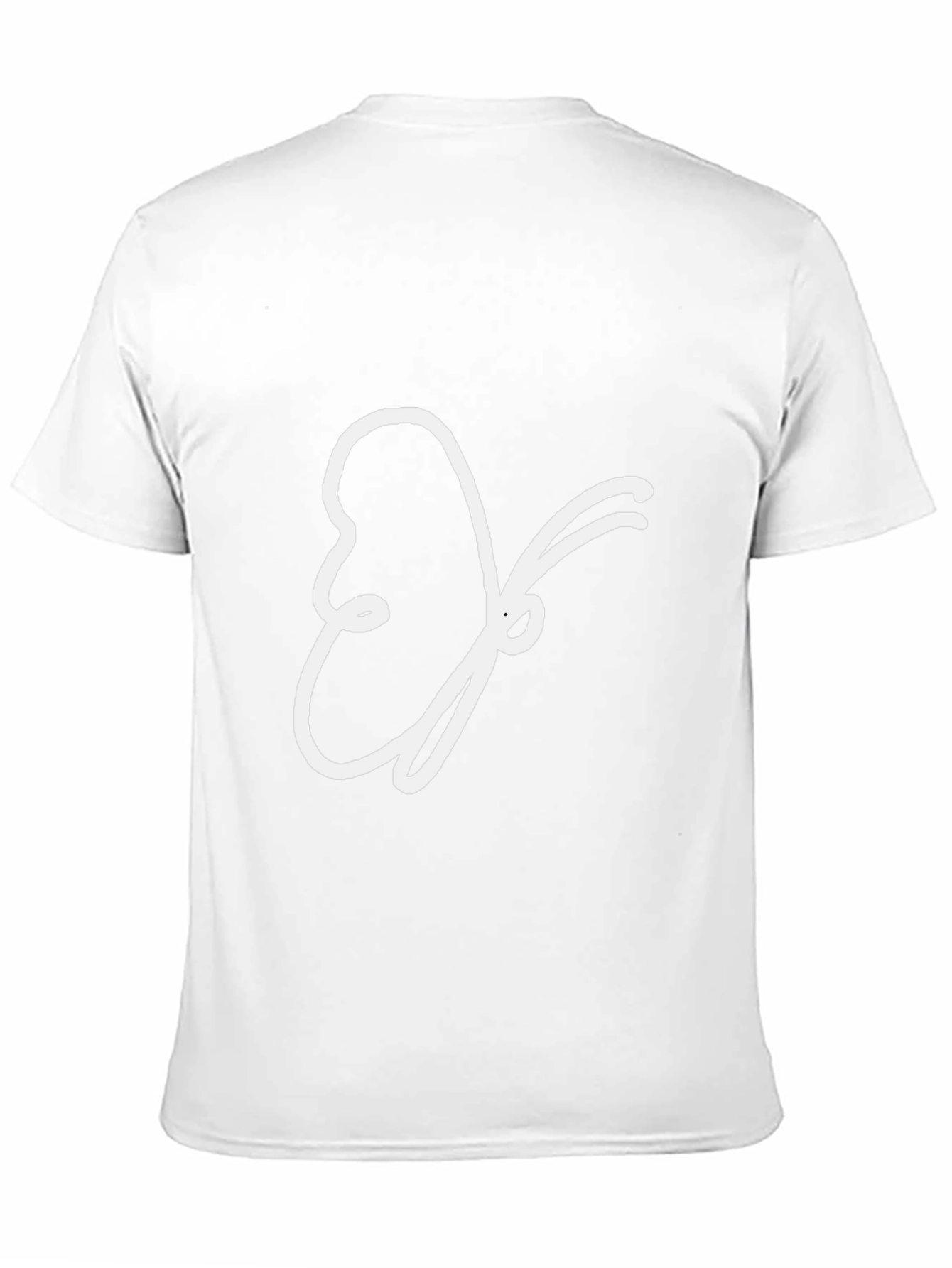 Abstract Butterfly Graphic Tee - Black
