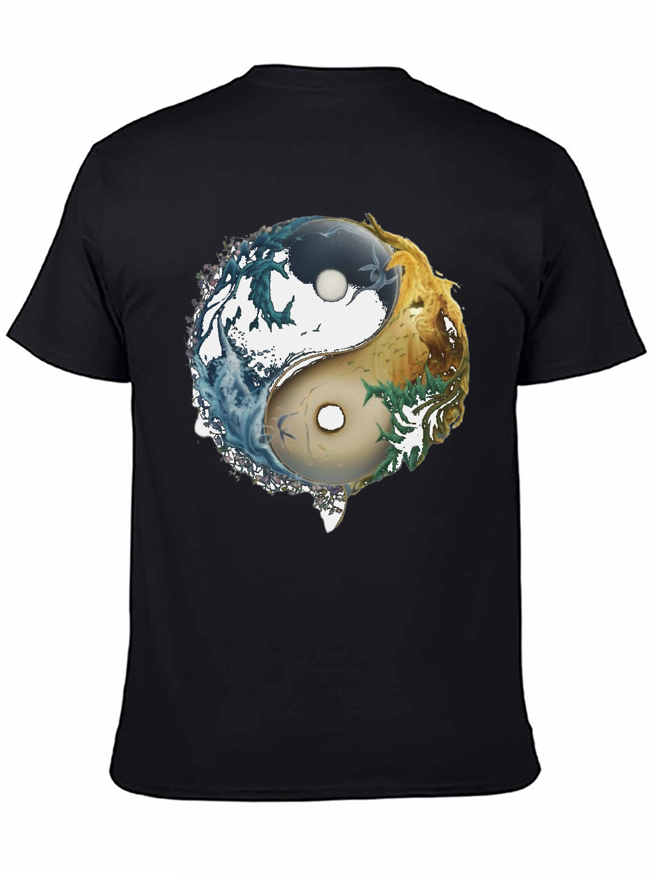 Yin Yang Elements Graphic T-Shirt - Balance & Harmony