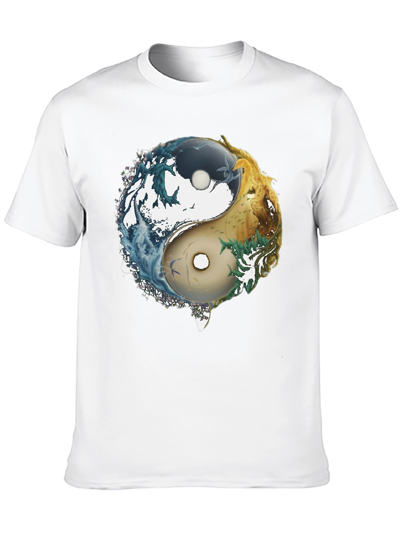 Yin Yang Elements Graphic T-Shirt - Balance & Harmony